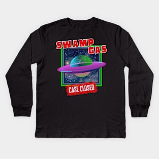 Swamp Gas UFO Case Closed Kids Long Sleeve T-Shirt